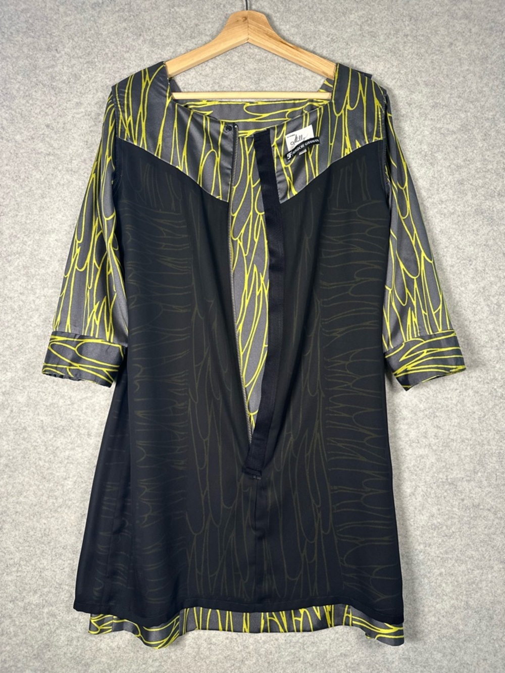 An Original Milly of New York 5F BERGDORF GOODMAN Shift Dress Gray Green Luxury - Picture 14 of 16